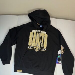 NFL New Orleans Saints Black M Hoodie NWT